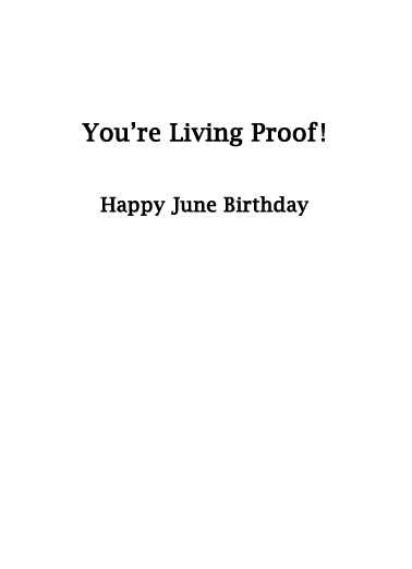 Awesome June June Birthday Ecard Inside