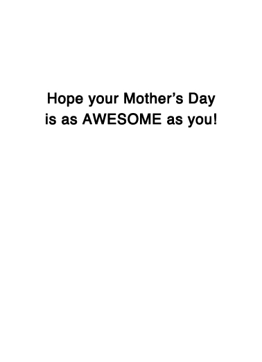 Awesome Mom Add Your Photo Card Inside