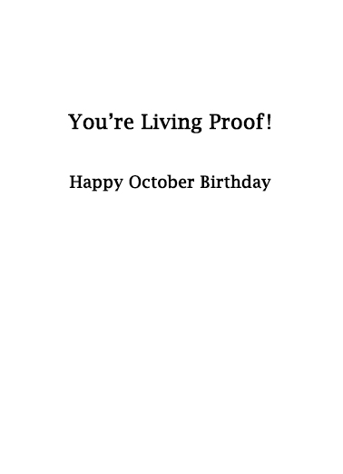 Awesome October Birthday October Birthday Card Inside