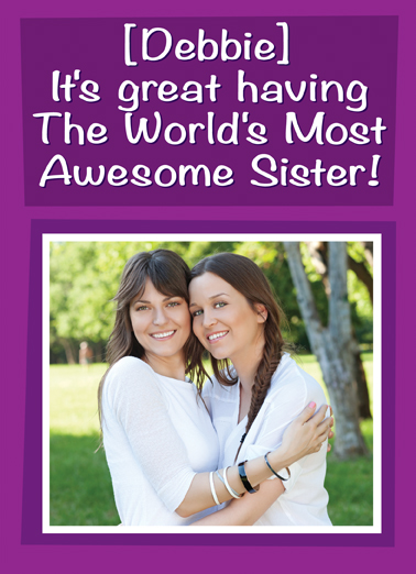 Awesome Sister  Card Cover
