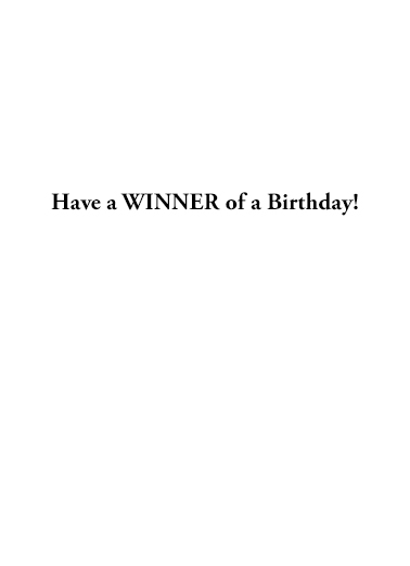 Awesomeness Medal Birthday Ecard Inside