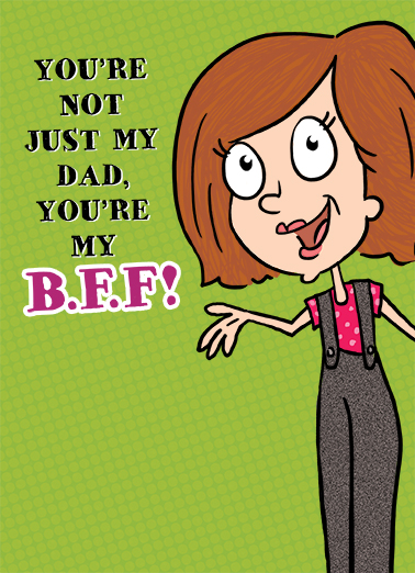 BFF Dad FD For Dad Card Cover