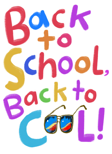 Back to Cool Back to School Card Cover