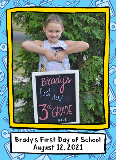 Back To School Photo - Funny Add Your Photo Card to personalize and send.