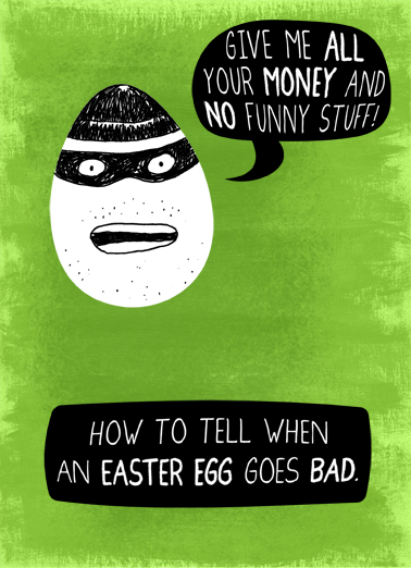 Bad Egg Easter Ecard Cover