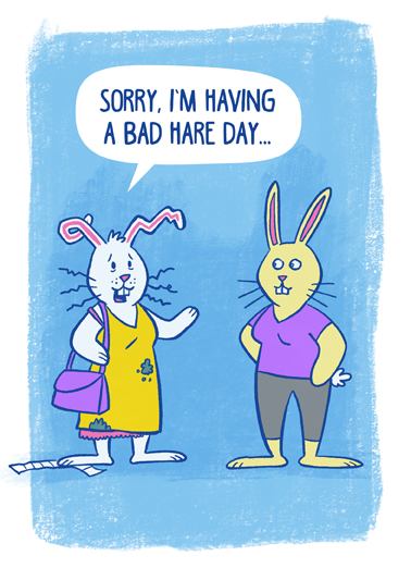 Bad Hare Easter Ecard Cover