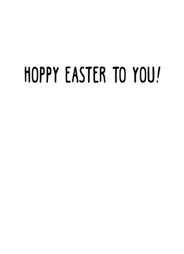 Bad Hare Easter Card Inside