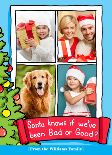 Bad or Good Christmas Ecard Cover