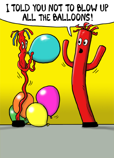 Balloon Guys Cartoons Card Cover