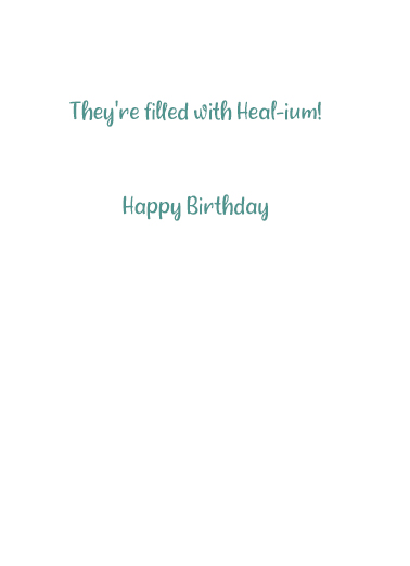 Balloons Healium  Card Inside