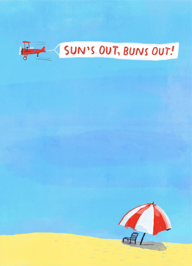 Banner Plane Summer Birthday Ecard Cover