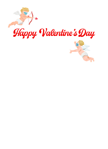 Be My Quarantine Valentine's Day Card Inside