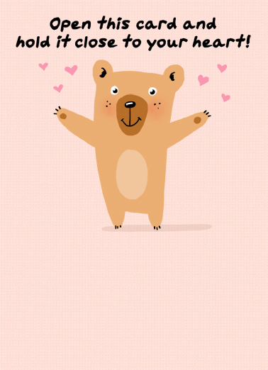 Bear Hug MD Sweet Card Cover