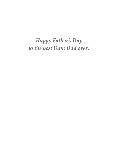 Beaver Dad  Card Inside