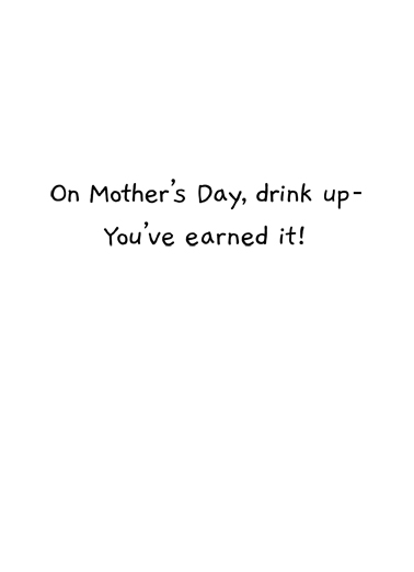 Because Kids Drinking Ecard Inside