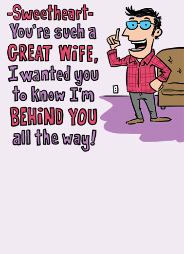 Behind You Ann Funny Ecard Cover