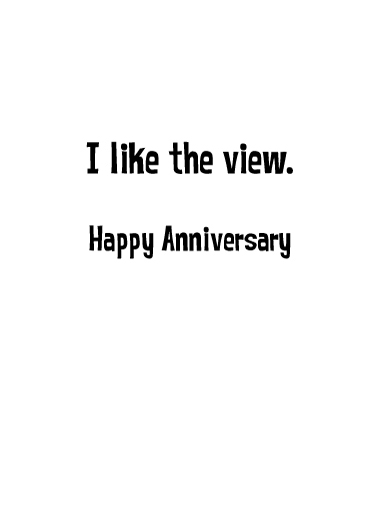 Behind You Ann Anniversary Ecard Inside