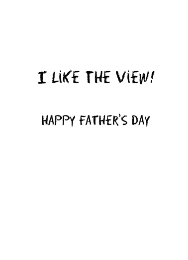 Behind You Dad Father's Day Ecard Inside