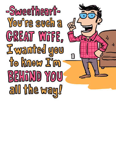 Behind You Val For Wife Ecard Cover
