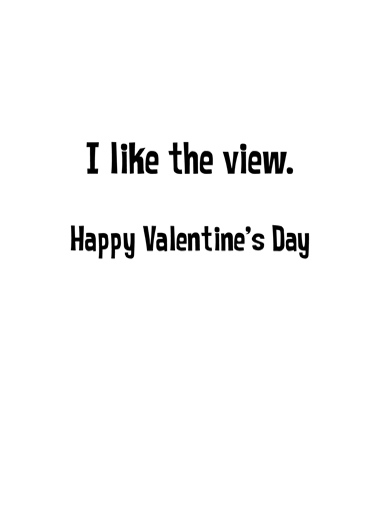 Behind You Val Valentine's Day Ecard Inside