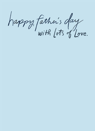 Belated Colors Father's Day Card Inside