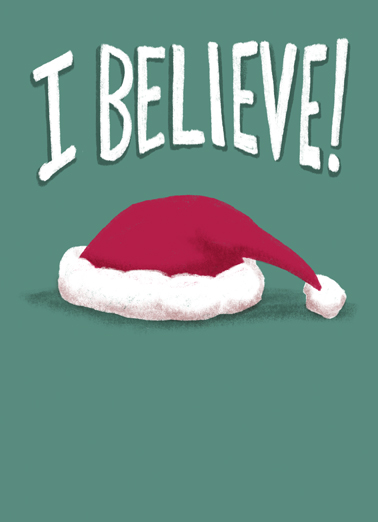 Believe Xmas Christmas Ecard Cover