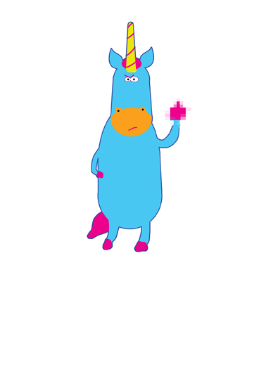 Believe in Unicorns Unicorn Ecard Inside
