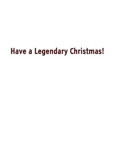 Believe in Xmas Christmas Card Inside