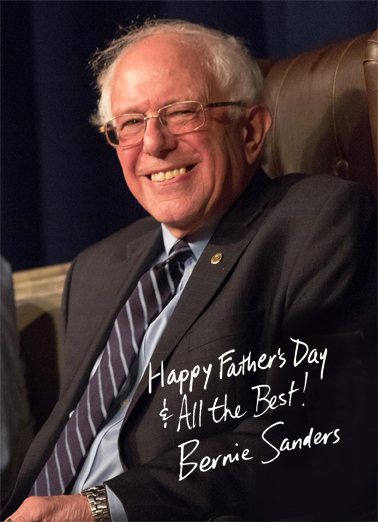 Bernie Autograph FD Father's Day Ecard Cover