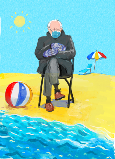 Bernie Beach Birthday Card Cover