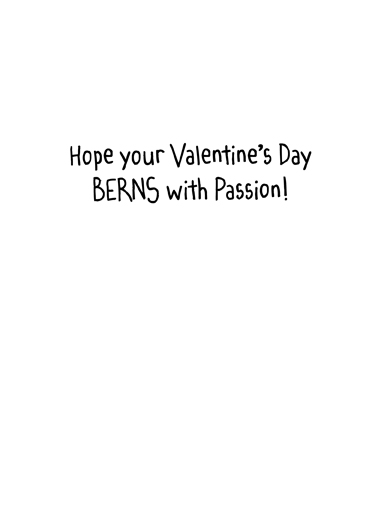 Bernie Cupid Valentine's Day Card Inside