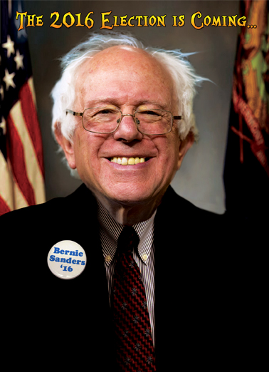 Bernie Election 5x7 greeting Card Cover