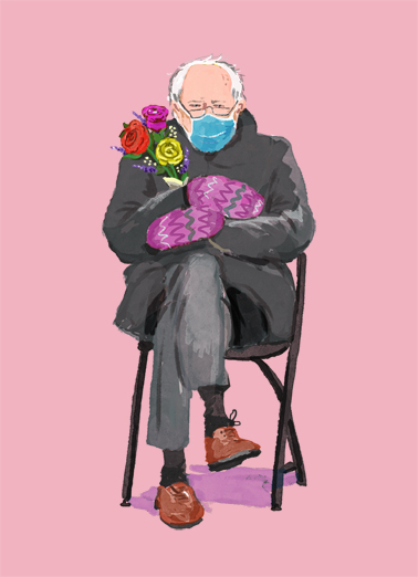 Bernie Mothers Day Pandemic Card Cover