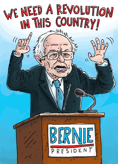 Bernie Revolution Lee Card Cover