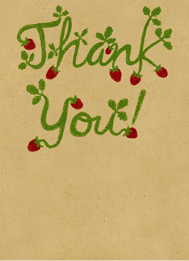 Berry Much Thank You Card Cover