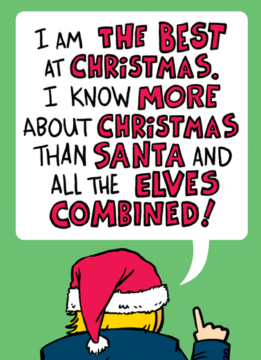 Best At Christmas Sarcastic Card Cover
