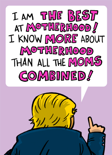 Best At Motherhood President Donald Trump Ecard Cover