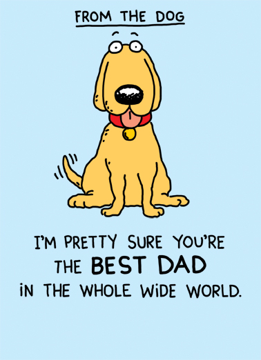 Best Dad Bacon From the Dog Card Cover