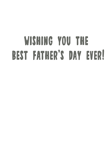 Best Dad Dude Father's Day Card Inside