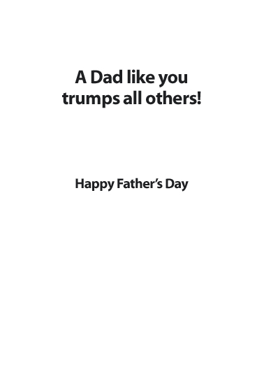 Best Dad Ever Sign 5x7 greeting Card Inside