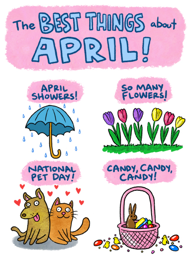 Best Things April  Ecard Cover