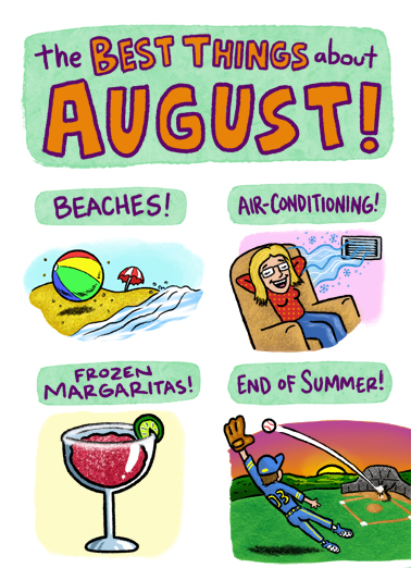 Best Things August August Birthday Ecard Cover