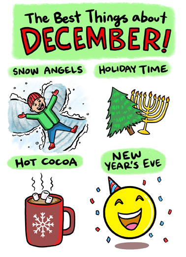 Best Things December  Ecard Cover