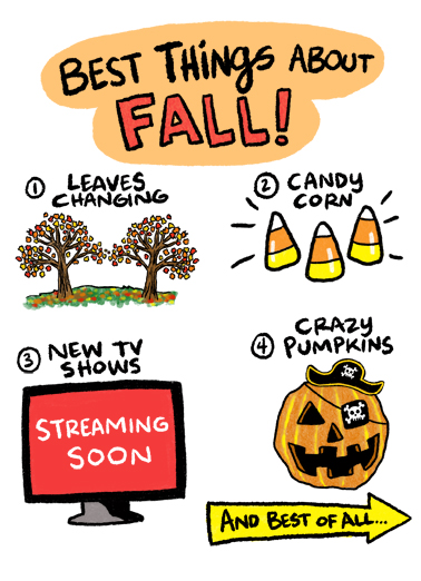 Best Things Fall November Birthday Ecard Cover