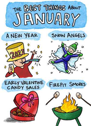 Best Things January January Birthday Ecard Cover