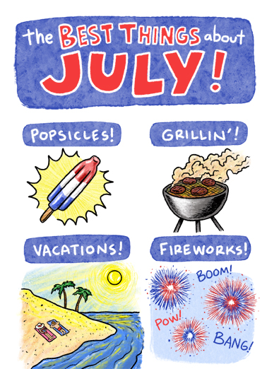 Best Things July 4th of July Ecard Cover