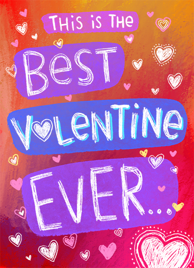Best Valentine Lettering Card Cover