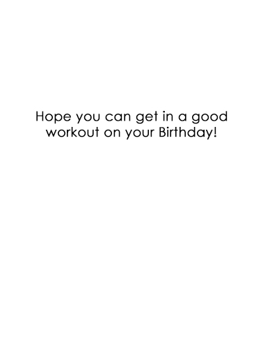Best Workout Birthday Ecard Inside