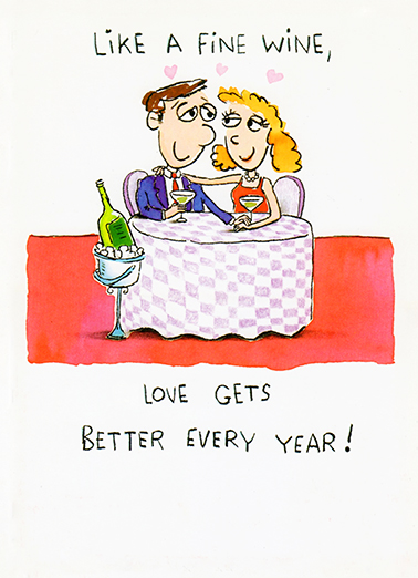 Better Every Year Wine Ecard Cover