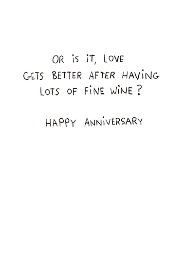 Better Every Year Anniversary Ecard Inside